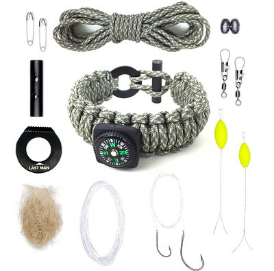 Paracord Bracelet Survival Kit